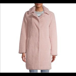 Blush pink teddy coat